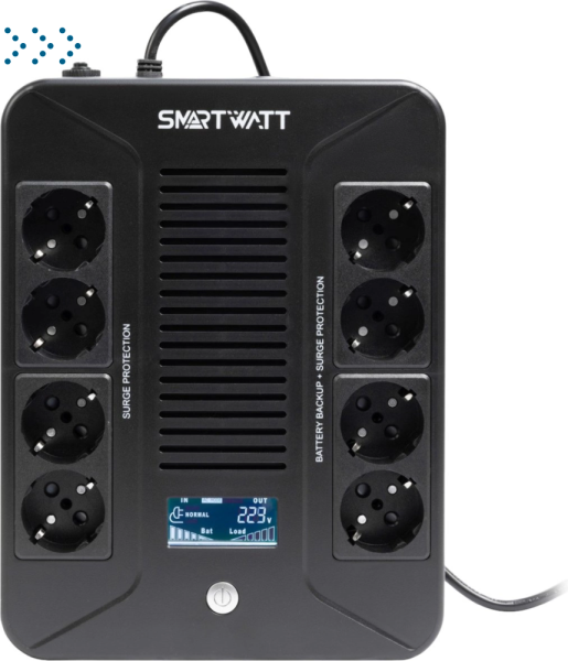 Источник бесперебойного питания SMARTWATT UPS SAFE PRO LCD 1000 Источник бесперебойного питания SMARTWATT UPS SAFE PRO LCD 1000
