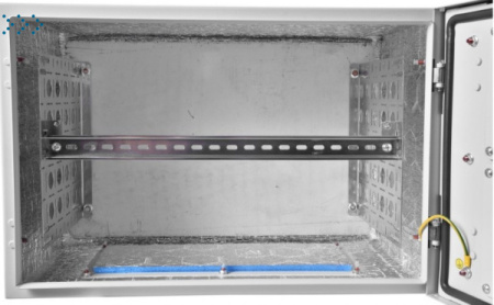 Шкаф уличный всепогодный настенный 9U (600х300), передняя дверь вентилируемая