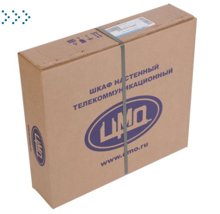 Шкаф телекоммуникационный настенный разборный 18U (600х520) дверь стекло, цвет черный