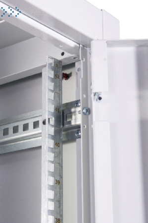 Шкаф телекоммуникационный напольный ЭКОНОМ 48U (600 × 1000) дверь стекло, дверь металл