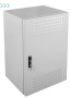 Шкаф уличный всепогодный настенный укомпл. 12U (Ш600 × Г300), нерж. сталь, комплектация Т1-IP54