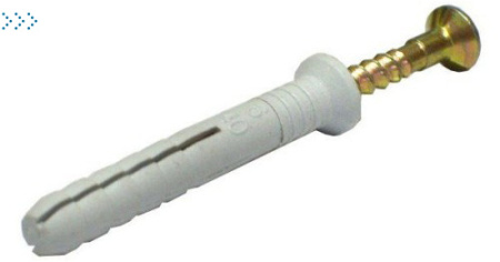Дюбель в комплекте с гвоздем 6х40 (потай)