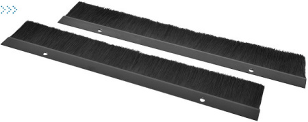 Комплект щеточного ввода в шкаф, универсальный, цвет черный