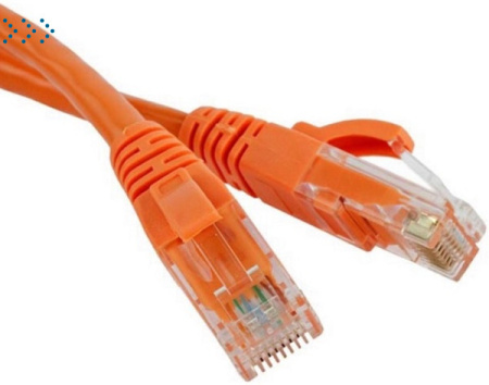 Патч-корд LANMASTER LSZH UTP кат.5e, 0.5 м, оранжевый