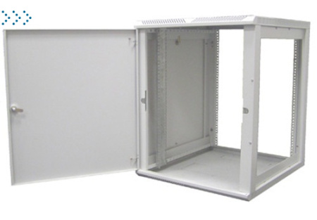 Шкаф телекоммуникационный настенный разборный 12U (600х660), съемные стенки, дверь металл