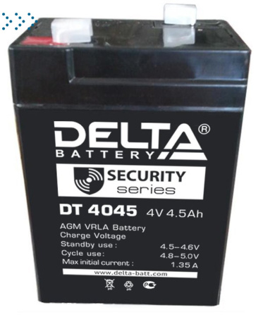 Аккумуляторная батарея DT 4045 (47*47*101/105) Delta