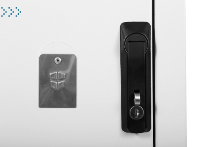 Шкаф уличный всепогодный напольный 24U (Ш700хГ600), две двери