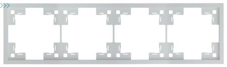 Четырехместная рамка, серебро (35840 SV) Четырехместная рамка, серебро (35840 SV)