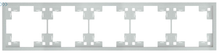 Пятиместная рамка, серебро (35850 SV) Пятиместная рамка, серебро (35850 SV)
