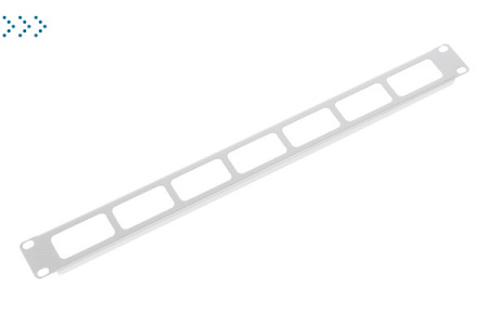 Органайзер кабельный горизонтальный 19" 1U с окнами для кабеля