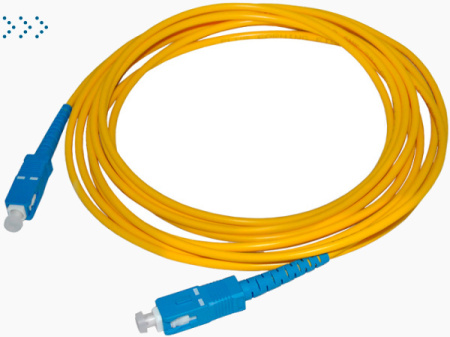 Патч-корд оптический TWT, PVC, симплексный, SC/UPC-SC/UPC, SM OS2, 0.5 м