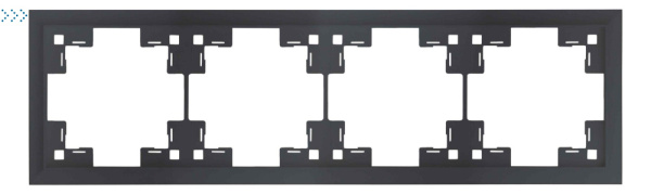 Четырехместная рамка классик, черный матовый (35940 MB) Четырехместная рамка классик, черный матовый (35940 MB)