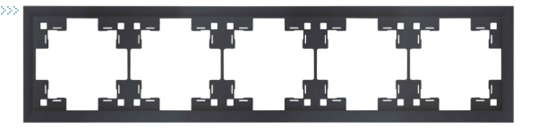 Пятиместная рамка классик, черный матовый (35950 MB) Пятиместная рамка классик, черный матовый (35950 MB)