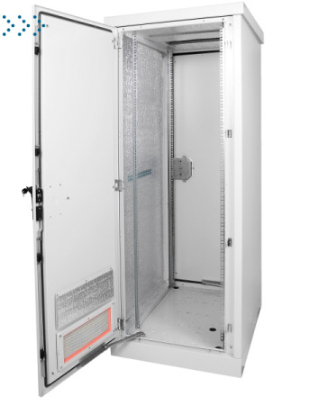 Шкаф уличный всепогодный напольный 12U (Ш700хГ900), две двери