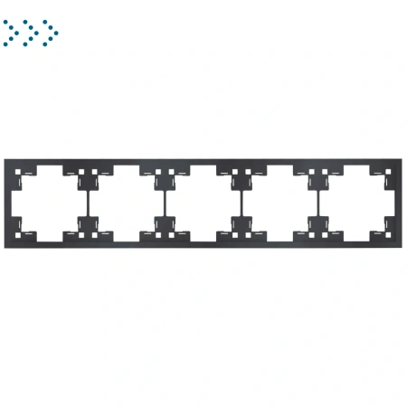Пятиместная рамка, черный матовый (35850 MB) Пятиместная рамка, черный матовый (35850 MB)