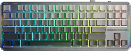 Клавиатуры AULA F87 3in1 Gradient Grey side-engraved Reaper Switches Russia
