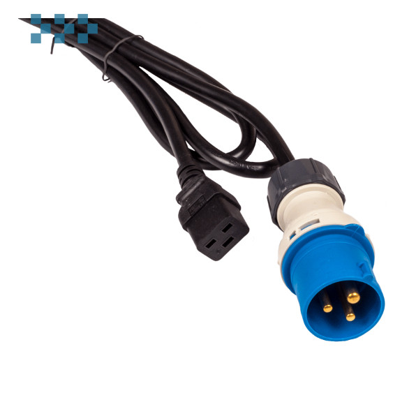 Шнур электрический силовой IEC309-C20 LANMASTER LAN-PP9M/19-16A-2.5
